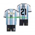 Fotballdrakter Argentina Jose Manuel Lopez 21 Hjemmedraktsett Fotball-VM 2026 Kortermet til Barn