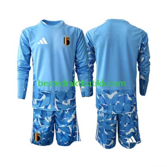 Fotballdrakter Belgia Keeper Hjemmedraktsett Fotball-VM 2026 Langermet til Barn