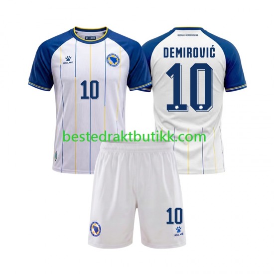 Fotballdrakter Bosnia Hercegovina Ermedin Demirovic 10 Bortedraktsett Fotball-VM 2026 Kortermet til Barn
