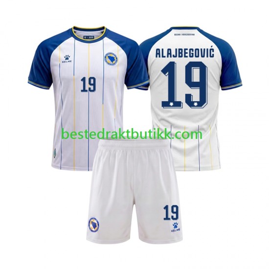 Fotballdrakter Bosnia Hercegovina Kerim Alajbegovic 19 Bortedraktsett Fotball-VM 2026 Kortermet til Barn
