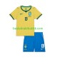 Fotballdrakter Brasil Endrick 19 Hjemmedraktsett Fotball-VM 2026 Kortermet til Barn