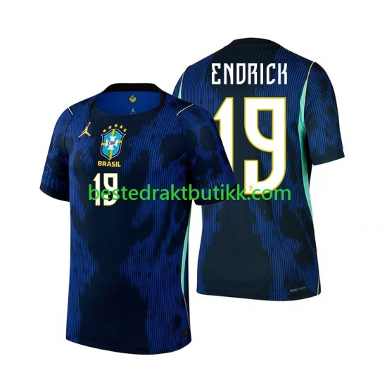Fotballdrakter Brasil Endrick 19 Bortedraktsett Fotball-VM 2026 Kortermet til Herre
