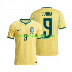 Fotballdrakter Brasil Matheus Cunha 9 Hjemmedraktsett Fotball-VM 2026 Kortermet til Herre