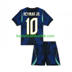 Fotballdrakter Brasil Neymar JR 10 Bortedraktsett Fotball-VM 2026 Kortermet til Barn