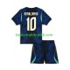 Fotballdrakter Brasil Ronaldinho 10 Bortedraktsett Fotball-VM 2026 Kortermet til Barn