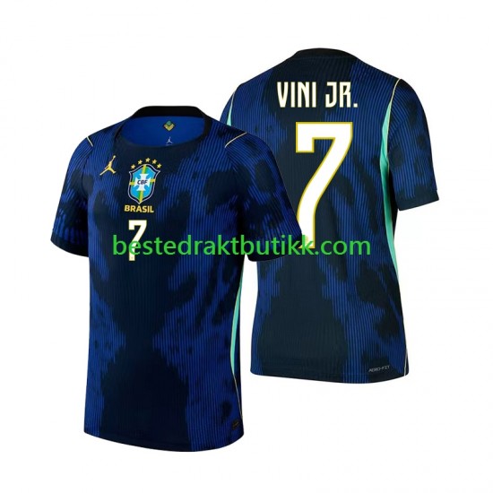 Fotballdrakter Brasil Vinicius Junior 7 Bortedraktsett Fotball-VM 2026 Kortermet til Herre