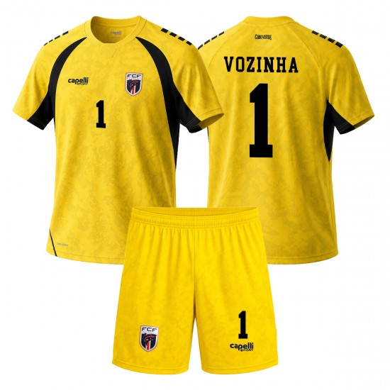 Fotballdrakter Cape Verde Vozinha 1 Bortedraktsett Fotball-VM 2026 Kortermet til Barn