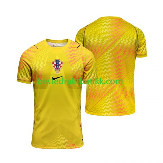 Fotballdrakter Kroatia Keeper Hjemmedraktsett Fotball-VM 2026 Kortermet til Herre