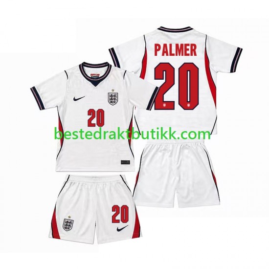 Fotballdrakter England Cole Palmer 20 Hjemmedraktsett Fotball-VM 2026 Kortermet til Barn