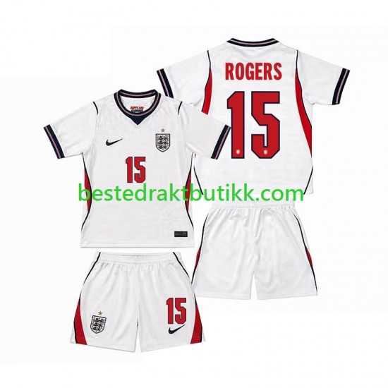 Fotballdrakter England Morgan Rogers 15 Hjemmedraktsett Fotball-VM 2026 Kortermet til Barn