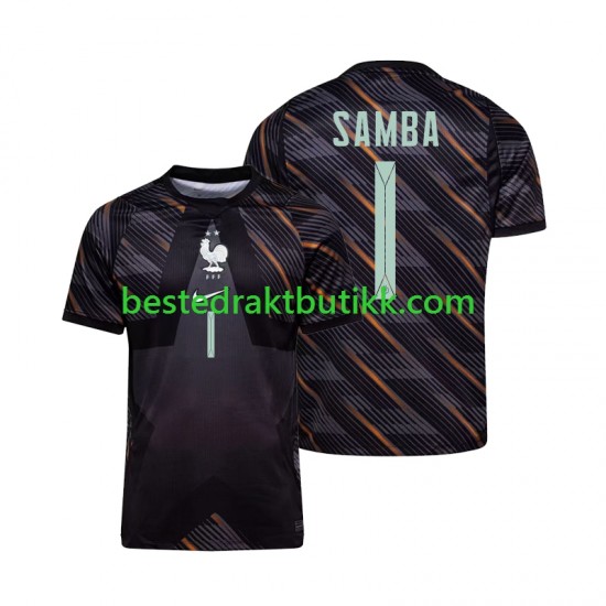 Fotballdrakter Frankrike Brice Samba 1 Keeper Hjemmedraktsett Fotball-VM 2026 Kortermet til Herre