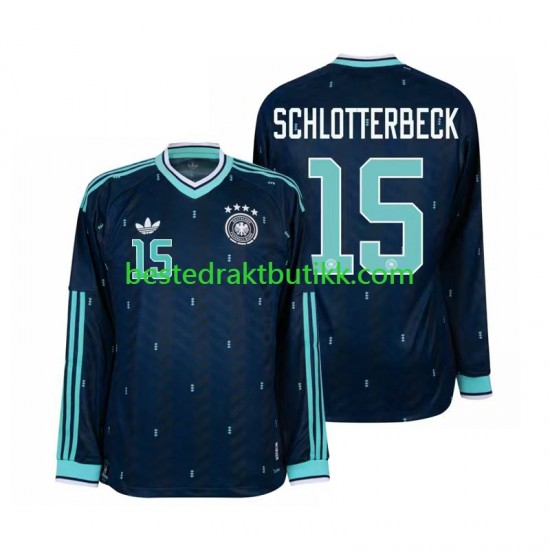 Fotballdrakter Tyskland Nico Schlotterbeck 15 Bortedraktsett Fotball-VM 2026 Langermet til Herre