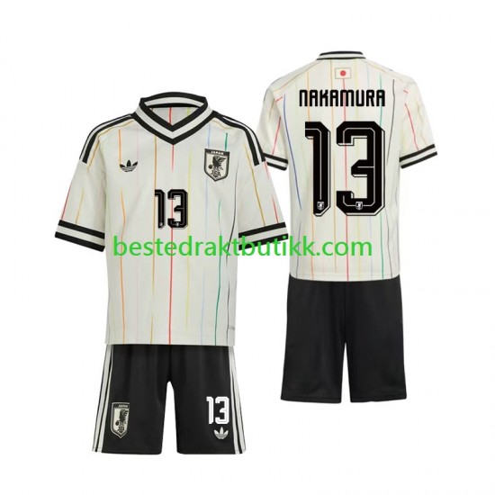 Fotballdrakter Japan Keito Nakamura 13 Bortedraktsett Fotball-VM 2026 Kortermet til Barn