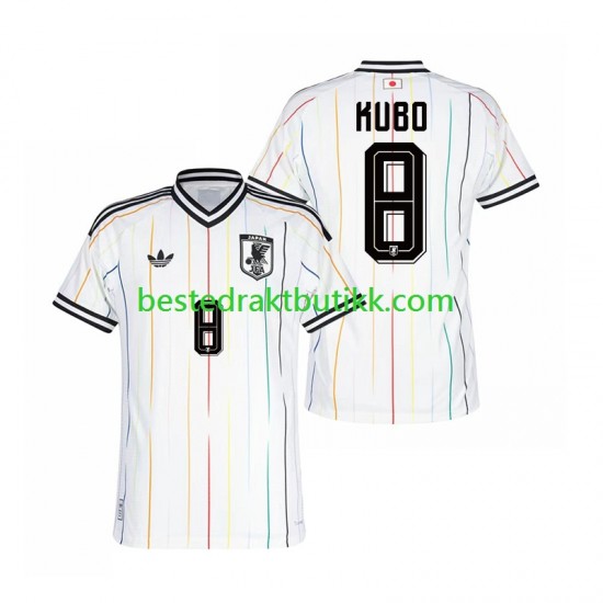 Fotballdrakter Japan Kubo 8 Bortedraktsett Fotball-VM 2026 Kortermet til Herre
