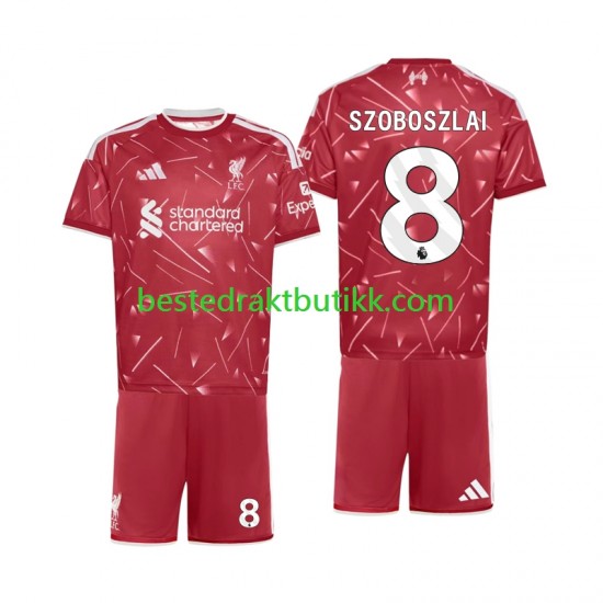 Fotballdrakter Liverpool Dominik Szoboszlai 8 Hjemmedraktsett 2026-2027 Kortermet til Barn