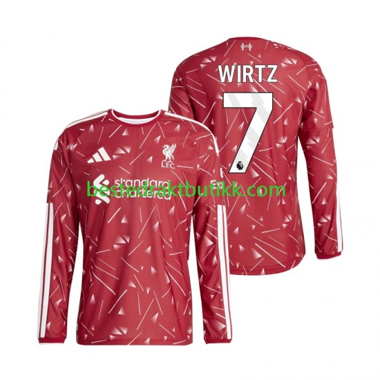 Fotballdrakter Liverpool Florian Wirtz 7 Hjemmedraktsett 2026-2027 Langermet til Herre