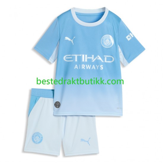 Fotballdrakter Manchester City Hjemmedraktsett 2026-2027 Kortermet til Barn