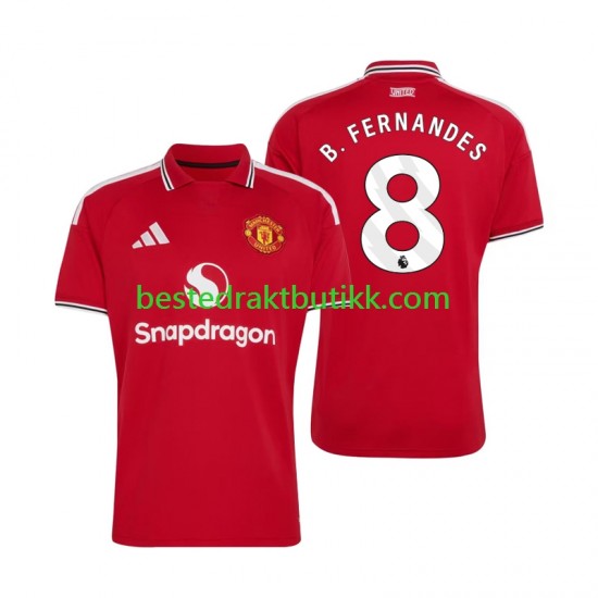Fotballdrakter Manchester United Bruno Fernandes 8 Hjemmedraktsett 2026-2027 Kortermet til Herre
