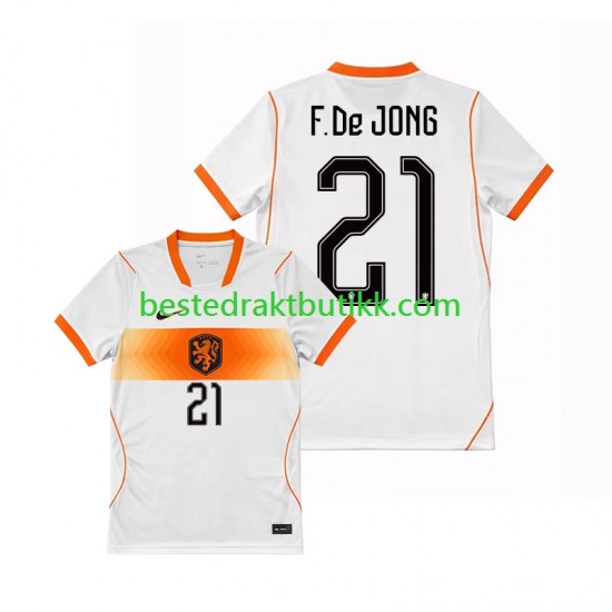 Fotballdrakter Nederland Frenkie de Jong 21 Bortedraktsett Fotball-VM 2026 Kortermet til Herre
