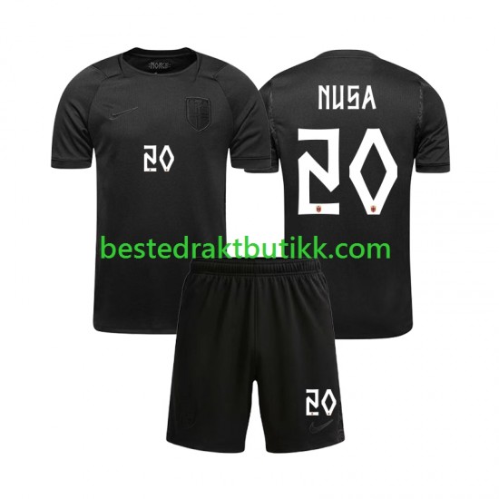 Fotballdrakter Norge Antonio NUSA 20 Bortedraktsett Fotball-VM 2026 Kortermet til Barn