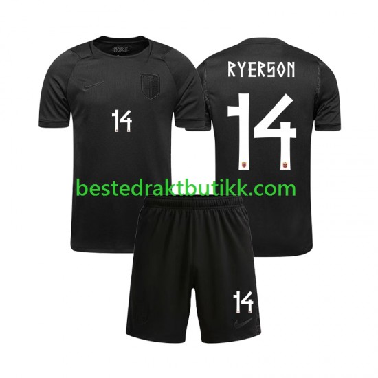 Fotballdrakter Norge Julian Ryerson 14 Bortedraktsett Fotball-VM 2026 Kortermet til Barn
