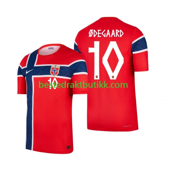 Fotballdrakter Norge Martin Odegaard 10 Hjemmedraktsett Fotball-VM 2026 Kortermet til Herre
