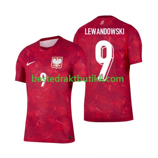 Fotballdrakter Polen Robert Lewandowski 9 Bortedraktsett 2026 Kortermet til Herre