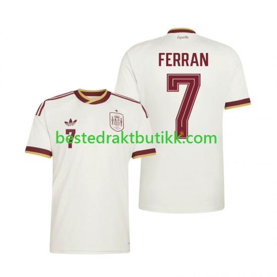 Fotballdrakter Spania Ferran Torres 7 Bortedraktsett Fotball-VM 2026 Kortermet til Herre