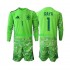 Fotballdrakter Spania David Raya 1 6th Green color Keeper Fotball-VM 2026 Langermet til Barn