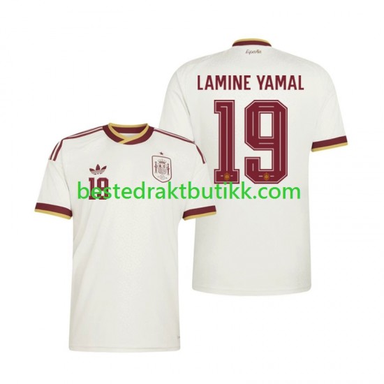 Fotballdrakter Spania Lamine Yamal 19 Bortedraktsett Fotball-VM 2026 Kortermet til Herre