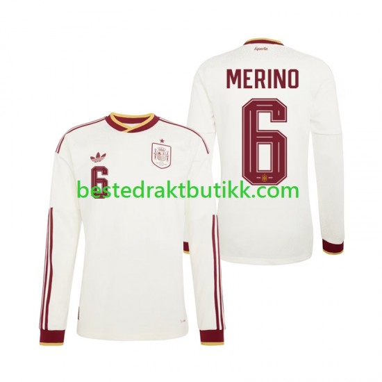 Fotballdrakter Spania Mikel Merino 6 Bortedraktsett Fotball-VM 2026 Langermet til Herre