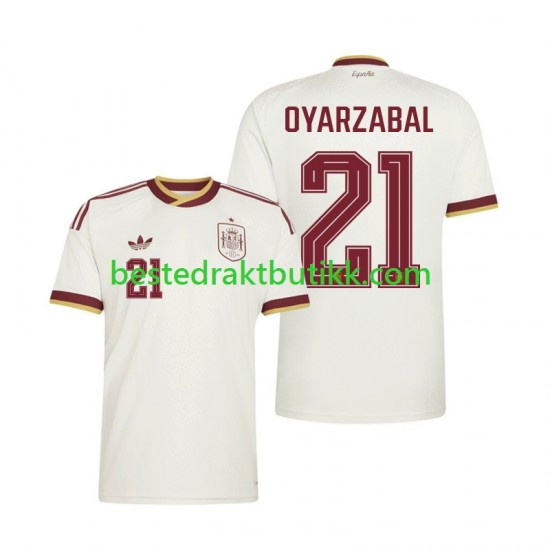 Fotballdrakter Spania Mikel Oyarzabal 21 Bortedraktsett Fotball-VM 2026 Kortermet til Herre