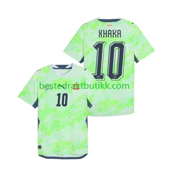 Fotballdrakter Sveits Granit Xhaka 10 Bortedraktsett Fotball-VM 2026 Kortermet til Herre
