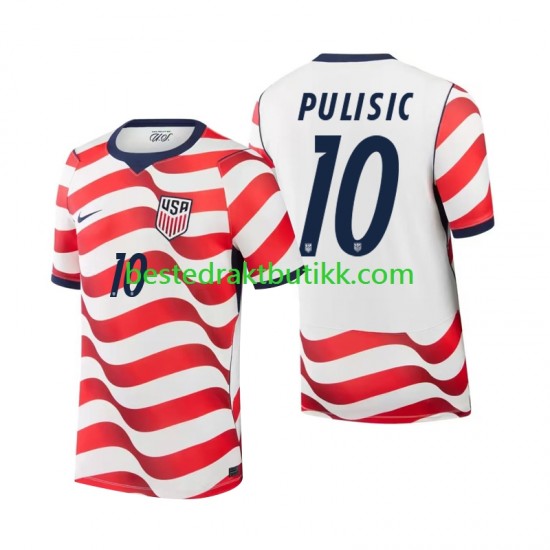 Fotballdrakter USA Christian Pulisic 10 Hjemmedraktsett Fotball-VM 2026 Kortermet til Herre