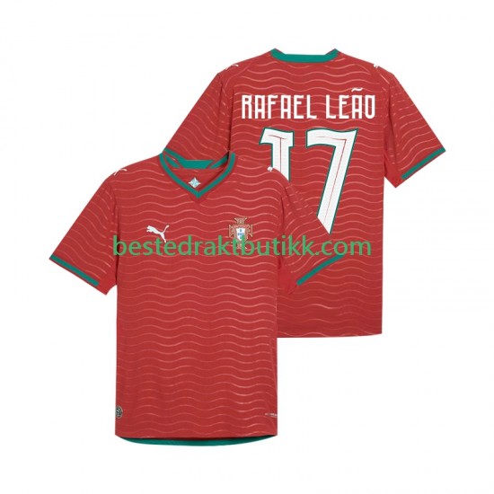 Fotballdrakter Portugal Rafael Leao 17 Hjemmedraktsett Fotball-VM 2026 Kortermet til Herre