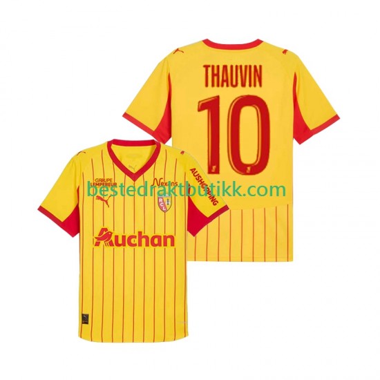 Fotballdrakter RC Lens Florian Thauvin 10 Hjemmedraktsett 2025-2026 Kortermet til Herre