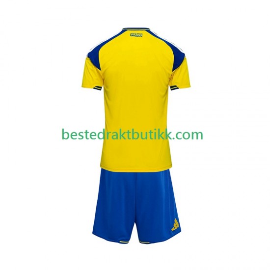 Fotballdrakter Sverige Hjemmedraktsett 2026 Kortermet til Barn