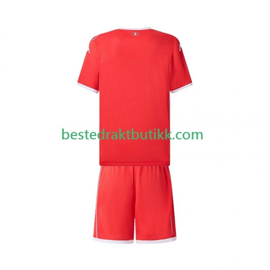 Fotballdrakter Tunisia Hjemmedraktsett 2025 Kortermet til Barn