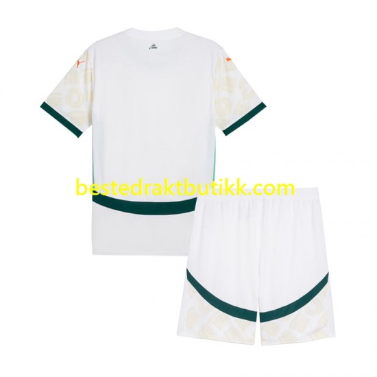 Fotballdrakter Elfenbenskysten Bortedraktsett 2025 Kortermet til Barn