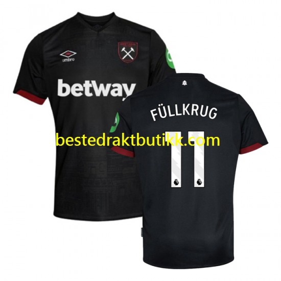 Fotballdrakter West Ham United FULLKRUG 11 Bortedraktsett 2024-2025 Kortermet til Herre