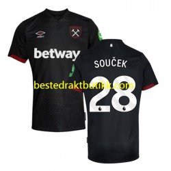 Fotballdrakter West Ham United SOUCEK 28 Bortedraktsett 2024-2025 Kortermet til Herre