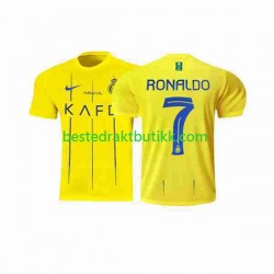 Fotballdrakter Al-Nassr Ronaldo 7 Hjemmedraktsett 2023-2024 Kortermet til Herre