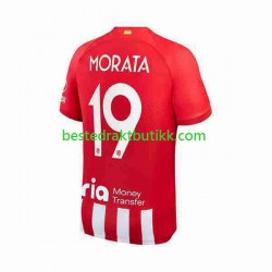 Fotballdrakter Atlético Madrid 2 Alvaro Morata 19 Hjemmedraktsett 2023-2024 Kortermet til Herre