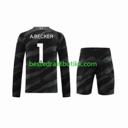 Fotballdrakter Liverpool A.Becker 1 Keeper Bortedraktsett 2023-2024 Langermet til Barn