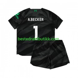Fotballdrakter Liverpool A.Becker 1 Keeper Bortedraktsett 2023-2024 Kortermet til Barn