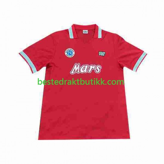 Fotballdrakter Napoli 1988 1989 Retro Tredjedraktsett Kortermet til Herre