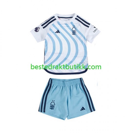 Fotballdrakter Nottingham Forest Bortedraktsett 2023-2024 Kortermet til Barn