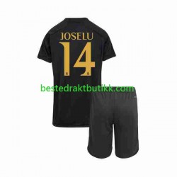 Fotballdrakter Real Madrid Joselu 14 Tredjedraktsett 2023-2024 Kortermet til Barn
