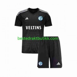 Fotballdrakter Schalke 04 Keeper Bortedraktsett 2023-2024 Kortermet til Barn