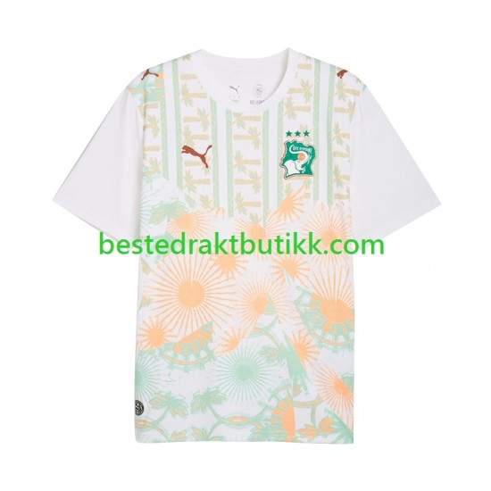 Fotballdrakter Elfenbenskysten Bortedraktsett Fotball-VM 2026 Kortermet til Herre